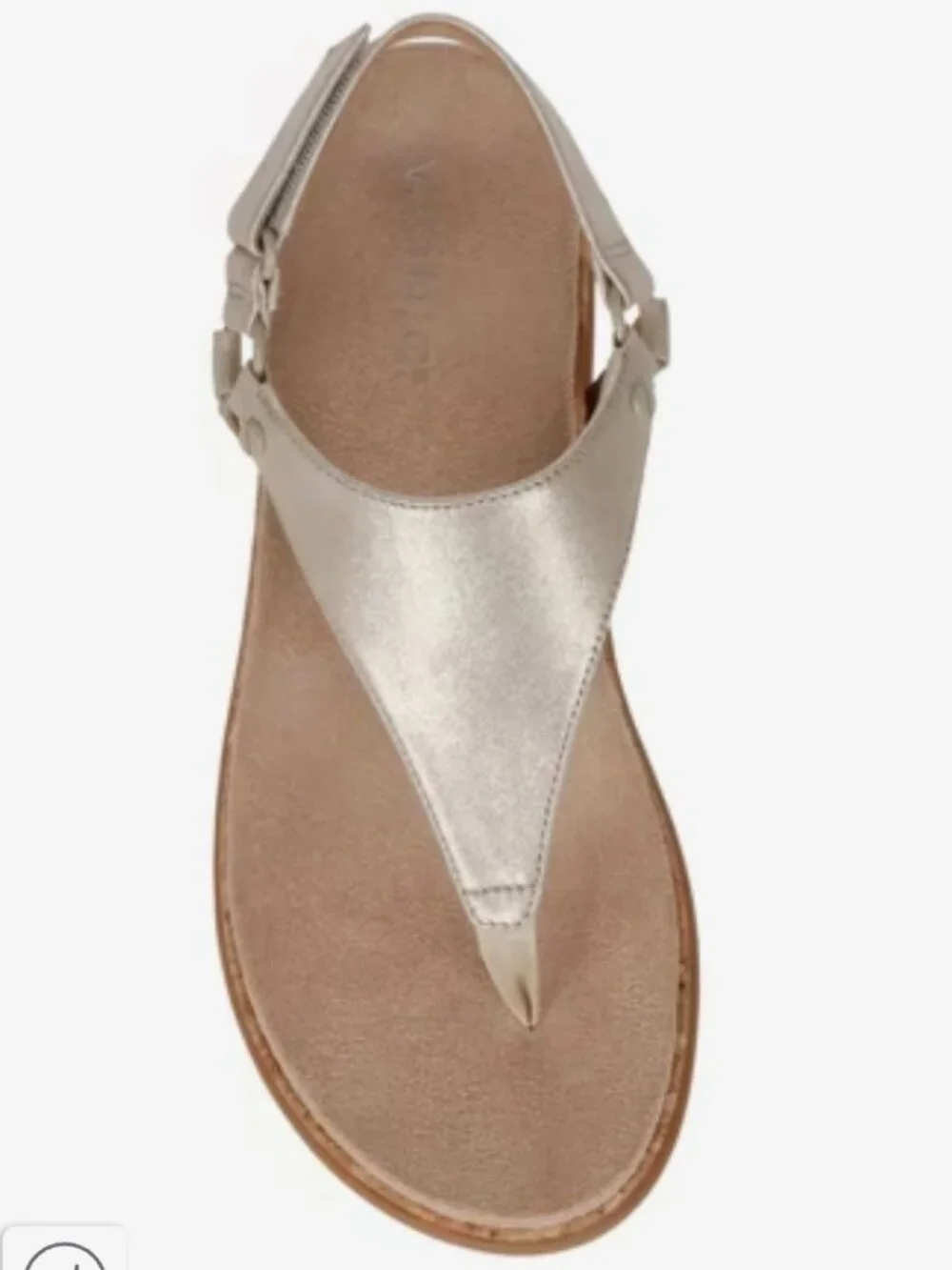 Vionic Kirra II Sandals Size 9 Wide Womens Slingback Comfort Gold Metallic